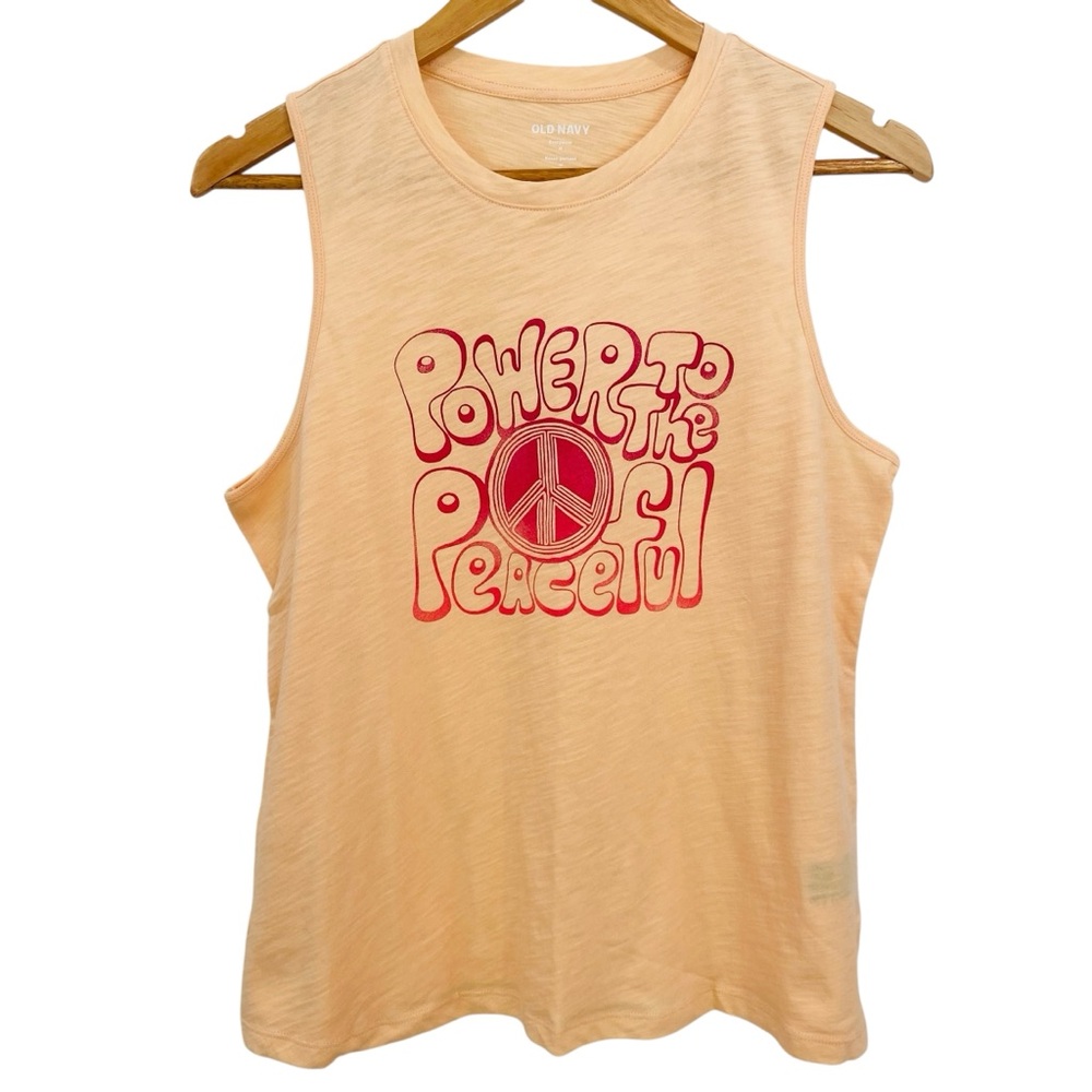 2/40$ Boxy muscle t-shirt NWT 100% cotton Retro pink peach sleeveless medium